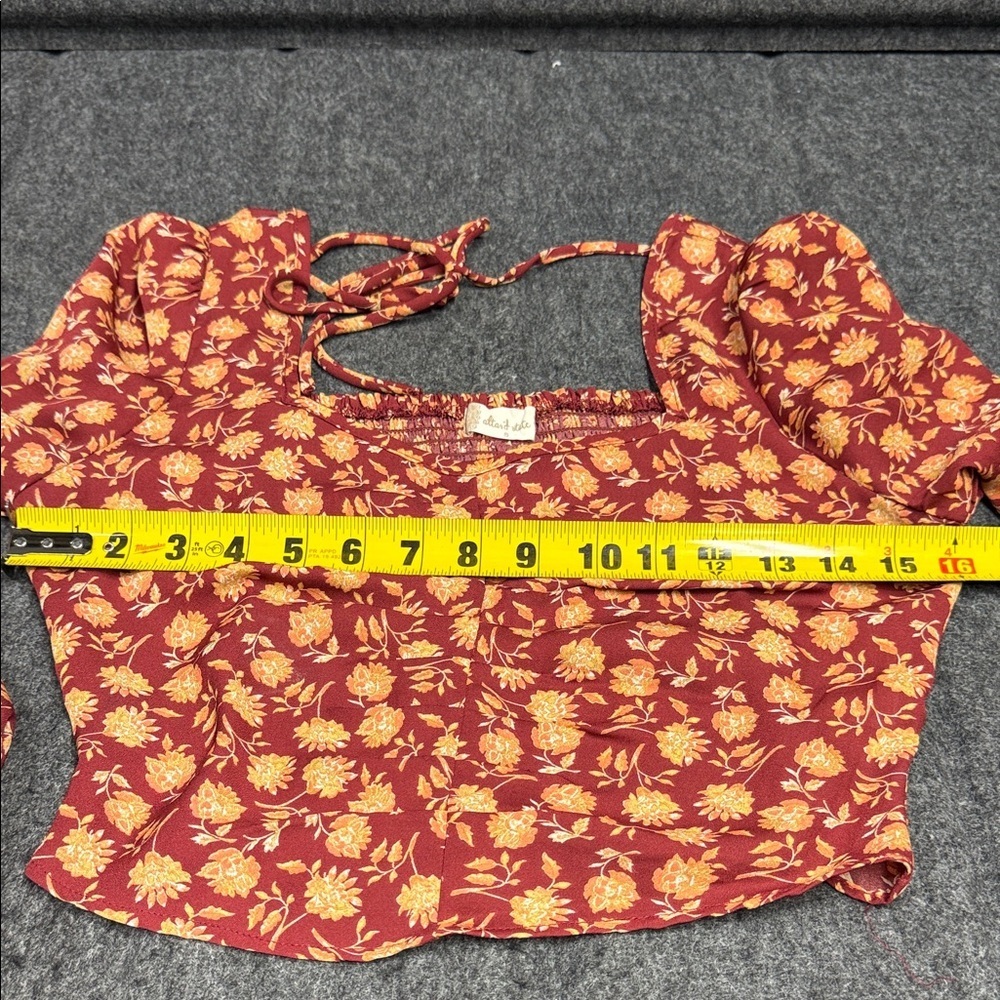 Altar'd State Red and Yellow Floral Blouse - Picture 5 of 5